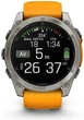 Спортивний годинник Garmin Fenix 8 51mm AMOLED Sapphire Titanium w. Spark Orange/Graphite Silicone Band (010-02905-10/11) - изображение 7