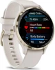 Смарт-годинник Garmin Venu 3S Soft Gold S. Steel Bezel with Ivory Case and S. Band (010-02785-04) - изображение 5