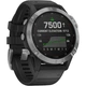 Смарт-годинник Garmin Fenix 6 Solar Silver with black band (010-02410-00) - изображение 6