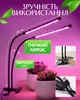 Фитолампа для роста растений на 2 лампы, светодиодная LED фито лампа на прищепке светильник для комнатных растений рассады (черная) - изображение 2