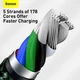 Кабель Baseus Metal Zink Alloy для быстрой зарядки iPhone 8 X 11 12 13 14 Plus Pro Max с разъемом Apple Lightning to Type-C (USB-C) зарядка для айфона 1M шнур для iPad Cable IOS - изображение 2