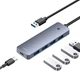 USB-хаб Baseus UltraJoy Series 4-Port HUB Lite 50cm Space Grey (USBA to USB3.0*4+Type-C5V) - зображення 7