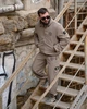 Чоловічий спортивний костюм Stone Island TR6848 бежевий плащівка жатка куртка та штани L - зображення 3