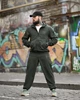 Чоловічий спортивний костюм Stone Island TR6848 хакі плащівка жатка куртка та штани M - зображення 4