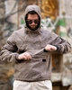 Мужской анорак Stone Island TR6850 бежевый ветровка плащевка с капюшоном urban tactical XL - изображение 5