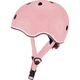 Шолом Globber Go up lights 45-51см пастельний рожевий, з ліхтариком (506-210) - зображення 1