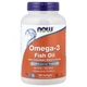 Риб’ячий жир з омега-3 NOW Foods (Omega-3) 180 капсул (NOW-01657) - изображение 1