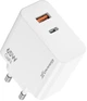 Зарядное устройство Grand-X GaN 65W CH-960W Type-C + USB-A White - изображение 3