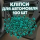 Набор клипс обшивки салона для авто, дверной карты Ланос, Sens, Nexia, Aveo 100шт - изображение 1