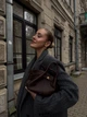 Сумка jw pei hana mini tote bag - dark brown (темно коричнева) - изображение 3