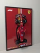 Колекційна Модель Bburago Ferrari SF-24 #16 Charles Leclerc 2024 з Металевою АРТ Рамкою-Підставкою A4 (30x21 см) для Стіни або Полки, Масштаб 1:24, Formula 1 - изображение 8