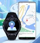 Дитячий годинник з GPS та сім картою Lemfo Y87, 4G, відеодзвінок, SOS, WiFi, смарт годинник для дітей з прослушкою Чорний - зображення 4