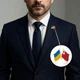 Значок BROCHE брошь бижутерия Флаги Украина-Тонга BRGV115405 - изображение 3
