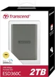 Портативний SSD Transcend 2TB USB 3.2 Gen 2x2 Type-C ESD360C R2000/W2000MB/s Сірий - изображение 3