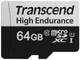 Карта пам'яті Transcend microSD 64GB C10 UHS-I U1 High Endurance (85TB) - зображення 3
