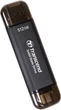 Портативний SSD Transcend 512GB USB 3.1 Gen 2 Type-A + Type-C ESD310 Чорний - зображення 2