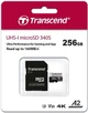 Карта пам'яті Transcend microSD 256GB C10 UHS-I U3 A2 R160/W125MB/s + SD - изображение 2