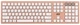 Клавіатура ножнична 2E KS270 109key, WL/BT, EN/UK, рожево-білий - изображение 1