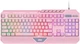 Клавіатура мембранна 2E GAMING KG315 110key, USB-A, EN/UA, RGB, рожевий - зображення 1