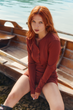 Боді Soulmood з довгим рукавом на ґудзиках, теракот (М) - изображение 4