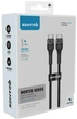 USB Кабель Senteo ST-01 Montes Series Type-C to Type-C 100W 1m Black - зображення 2