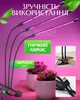 Фітолампа світлодіодна USB для прискорення росту кімнатних рослин 3 гілки з таймером - зображення 2