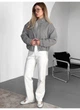 Куртка бомбер жіноча із пальтової тканини кашемір Modern Boutique сірий, S КУ010 - зображення 2