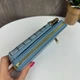 Женская мини сумочка клатч рептилия на плечо, маленькая сумка кошелек для телефона Store Голубой - изображение 4