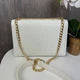 Міні сумочка через плече клатч стиль Chanel жіноча модна сумка Шанель стьобана міні-сумочка Store Білий - зображення 6