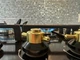 Варочная поверхность газовая Luxor Gold Retro 60 Emaille Turbo Wok Italy BK + круглая подставка Wok в подарок, черный - изображение 5