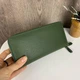 Женский кошелек клатч на 2 отдела с ручкой модный и вместительный Зеленый - изображение 8