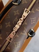 Сумка женская Louis Vuitton Petite Malle Souple Monogram коричневая (011) - изображение 9
