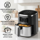 Аерофритюрниця Sokany SK-10052 7 л 1700W | Аерогриль без олії | Мультипіч з сенсорним керуванням | 8 програм, 80–200°C - изображение 2
