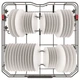 Вбудована посудомийна машина Whirlpool WIC3C34PFE S - зображення 6