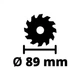 Дискова пила Einhell TE-CS 18/89 Li - Solo акум., PXC, 18В, диск 89х10 мм (без АКБ та ЗП) (4331100) EINHELL 4331100 990856 - зображення 6