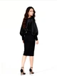 Жіноча комбінована міді сукня LadyLike 50 Чорний (ladlk2243330090442) - изображение 7