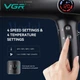 Фен професійний VGR V-469, 4 рівні обдування, 4 рівні температури, 2 насадки, 2400 Вт - зображення 6