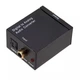 Цифро аналоговий аудіо перетворювач звуку 1xToslink - 2xRCA Black (2000985581714) - зображення 1