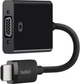 Адаптер Belkin HDMI to VGA (with Micro-USB Power + 3.5mm Audio) Black (AV10170bt) - зображення 1