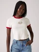 Футболка хлопковая короткая женская Levi's 194810810 M Белая (1159857122) - изображение 3