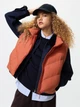 Теплый жилет женский Uniqlo 487263126 2XL Оранжевый (1159856930) - изображение 1