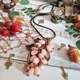 Кулон виноградне гроно натуральний камінь рожевий кварц - зображення 3