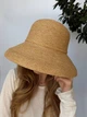Жіночий капелюх із натуральної соломи з великим полем One Size - изображение 4