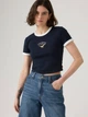 Футболка хлопковая короткая женская Levi's 20749444 S Синяя (1159857528) - изображение 3
