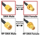 Переходник антенный SMA Female (мама) с двух сторон, адаптер для удлинителя антенны роутера, модема - изображение 7