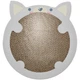Дряпка Trixie для котят картонная в форме хом которая с кошачьей м ятой 31х2,5х32,5 см светло-серая - изображение 1
