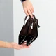 Открытые глянцевые черные туфли лодочки 26528 р. 36 23,5 см - изображение 5