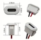 Корпусний роз'єм живлення, врізне гніздо USB Type-C для зарядки 2 pin з кабелем - изображение 3