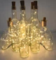 Светодиодная лампа пробка для бутылки солнечная 10 LED, 1 м, теплый белый гирлянда XJ4663 - изображение 5