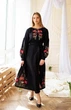 Сукня-вишиванка жіноча довга vishivano4ka 1205-5 58 чорна - изображение 1